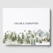 Waterverf Forest | Bomen en bier Gastenboek (Achterkant)