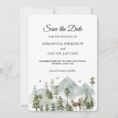 Waterverf Forest | Bomen en bier | Save The Date (Voorkant)