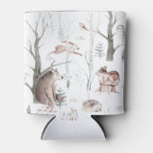 Waterverf Forest Friends Baby shower Blikjeskoeler (Voorkant)