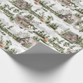 Waterverf Forest Pattern Cadeaupapier (Hoek)