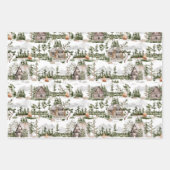 Waterverf Forest Pattern Inpakpapier Vel (Voorkant 3)