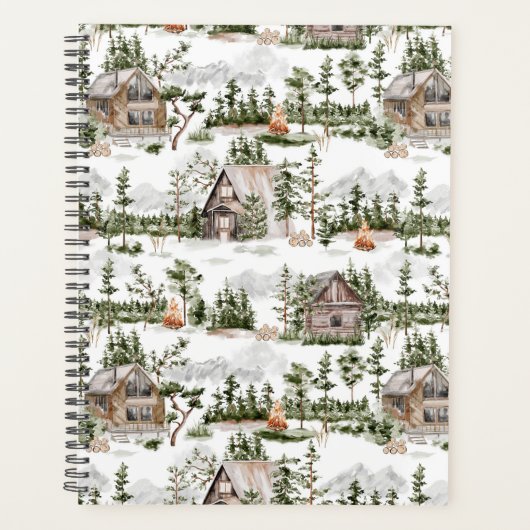 Waterverf Forest Pattern Planner (Voorkant)