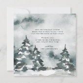 Waterverf Forest | Vroegere kerstfoto (Achterkant)