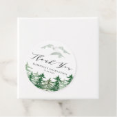 Waterverf Forest Woodland Afstuderen Dank u Bedankjes Labels (In situ)