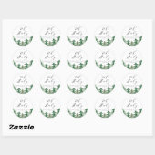 Waterverf Forest Woodland Baby shower Ronde Sticker (Vel)
