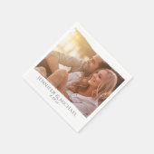 Waterverf Fotostrip Trouwcocktail servetten (Hoek)