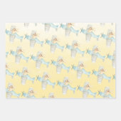 Waterverf Fox Bunny & Mouse Vliegtuigen Inpakpapier Vel (Voorkant 2)