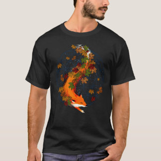 Waterverf Fox Flower of Life Spirit Animal T-shirt