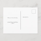 Waterverf Fox New Home Moving Aankondiging Briefkaart (Achterkant)