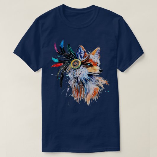 Waterverf Fox T-shirt (Design voorkant)