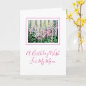 Waterverf Foxhandschoenen Kaart (Gele Bloem)