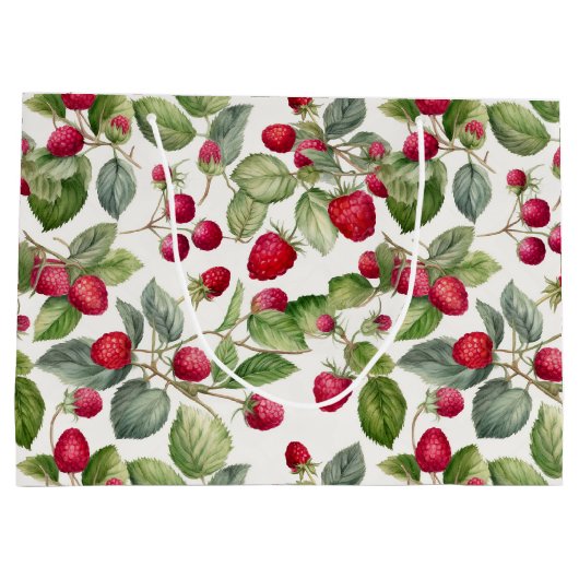 Waterverf frambozen groot cadeauzakje (Achterkant)