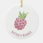Waterverf frambozen keramisch ornament (Voorkant)
