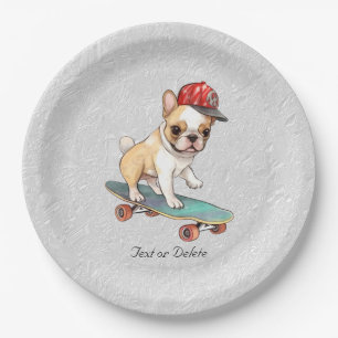 Waterverf Frans Bulldog papier Bord