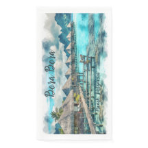 Waterverf Frans-Polynesië Bora Bora Serenity |