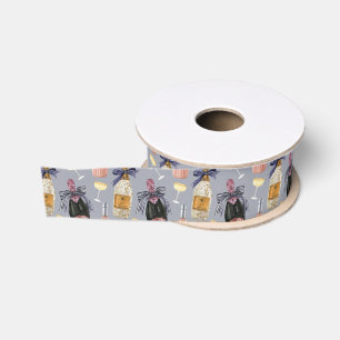 Waterverf Franse champagne Grosgrain Lint