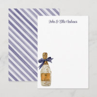 Waterverf Franse champagne met een marinestoot