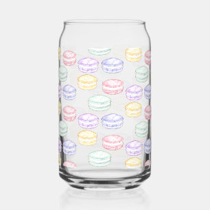 Waterverf Franse Macarons Blikvorm Glas