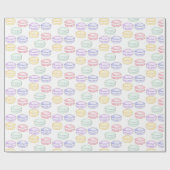 Waterverf Franse Macarons Cadeaupapier (Vlak)