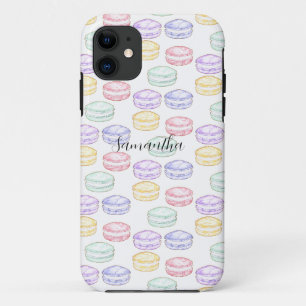 Waterverf Franse Macarons iPhone 11 Hoesje