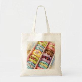 Waterverf Franse Macarons Doos tas