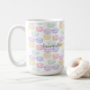 Waterverf Franse Macarons Koffiemok