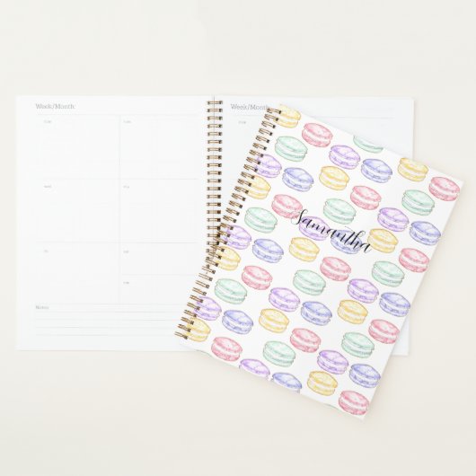 Waterverf Franse Macarons Planner (Display)