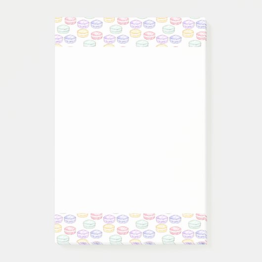 Waterverf Franse Macarons Post-it® Notes (Voorkant)