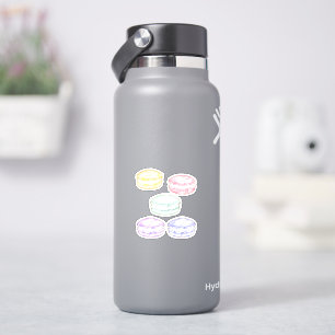 Waterverf Franse Macarons Sticker
