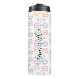Waterverf Franse Macarons Thermosbeker