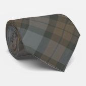 Waterverf Fraser Clan Tartan Grey Blue Stropdas (Opgerold)