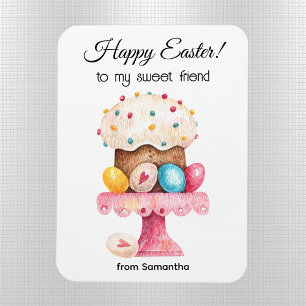 Waterverf Friend's Happy Easter Flexible Magnet Magneet