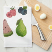 Waterverf Fruit Kitchen Towel Theedoek (Quarter Fold)