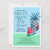 Waterverf Fruit Two-tti Fruiti Twins Baby shower Kaart (Voorkant)