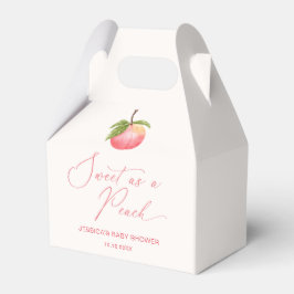 Waterverf Fruit Zoet als een perzik Baby shower Bedankdoosjes
