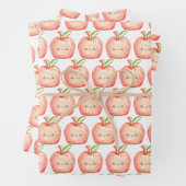 Waterverf fruitappel inpakpapier vel (In situ)