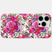 Waterverf Fuchsia bloeit Case-Mate iPhone Case (Achterkant (horizontaal))