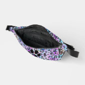 Waterverf Fuchsia Leopard Print Black Paw Cool Heuptasje (Open)