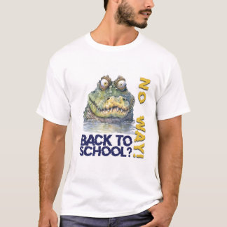 Waterverf Funny Back-to-School Alligator T-shirt