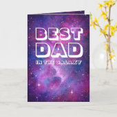 Waterverf Galaxy Beste pap Kaart (Gele Bloem)