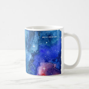 Waterverf Galaxy Space Mok