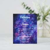 Waterverf Galaxy Sterrennacht Script Chic budget (Staand voorkant)