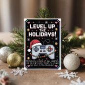 Waterverf Gaming Gamer Kerst Kaart