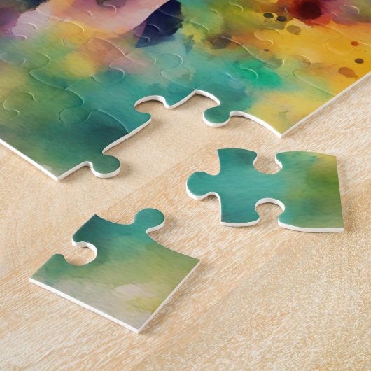 Waterverf Gandhi Legpuzzel (Zijkant)