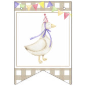 Waterverf Gans 1e verjaardag Vlaggetjes (Eerste vlag)