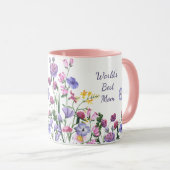 Waterverf Garden Flowers World's Best Mam Mok (Voorkant rechts)