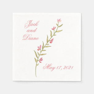 Waterverf Garden Wedding Servet