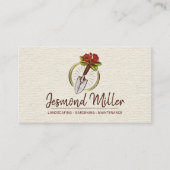  Waterverf Gardening Logo Visitekaartje (Voorkant)