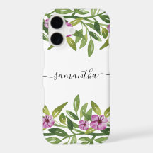Waterverf garland handgeschreven kalligrafie flora