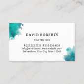 Waterverf gazon zorg & landschapsarchitectuur serv visitekaartje (Achterkant)